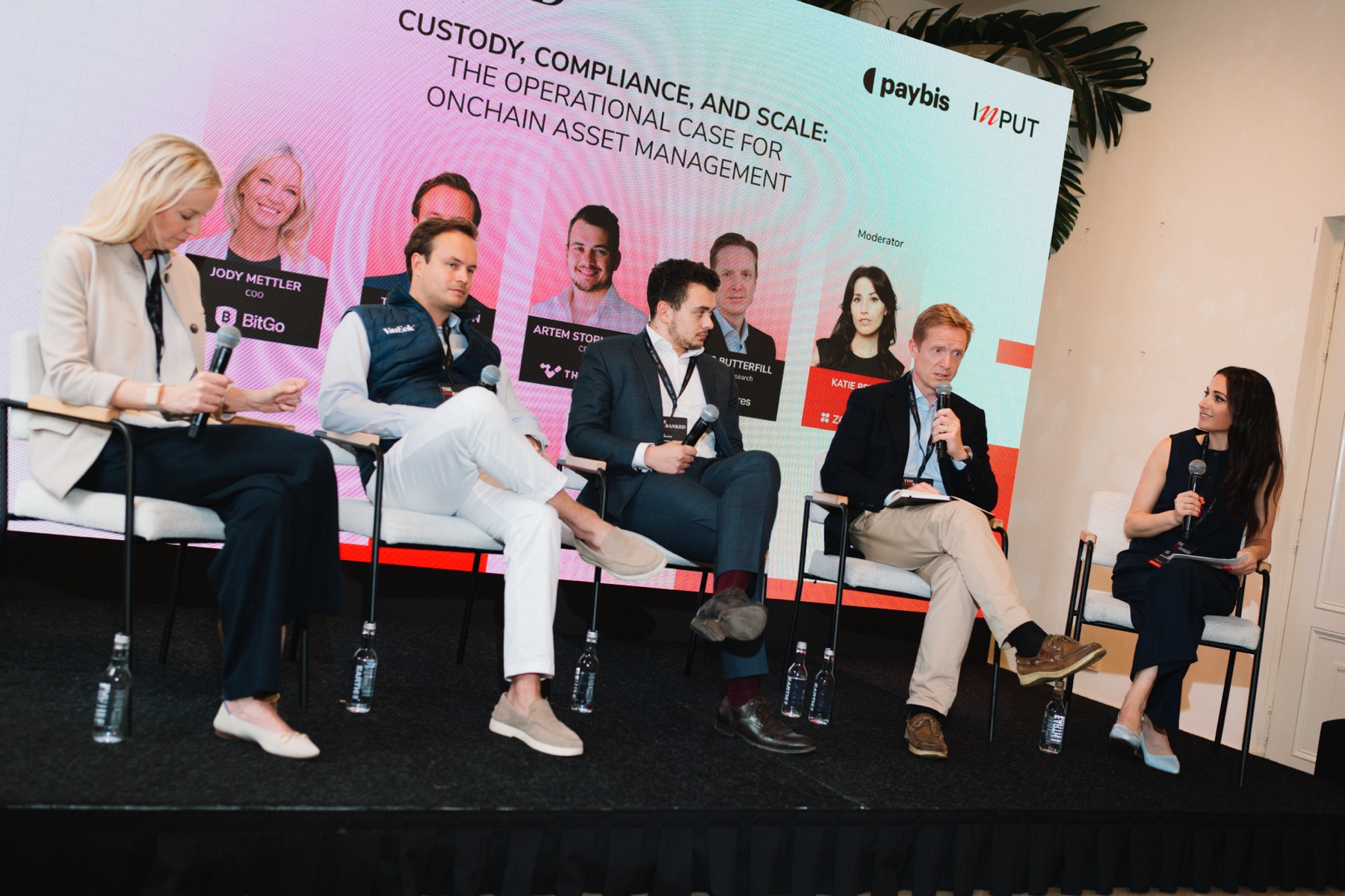 The Vault on a digital-finance conference panel