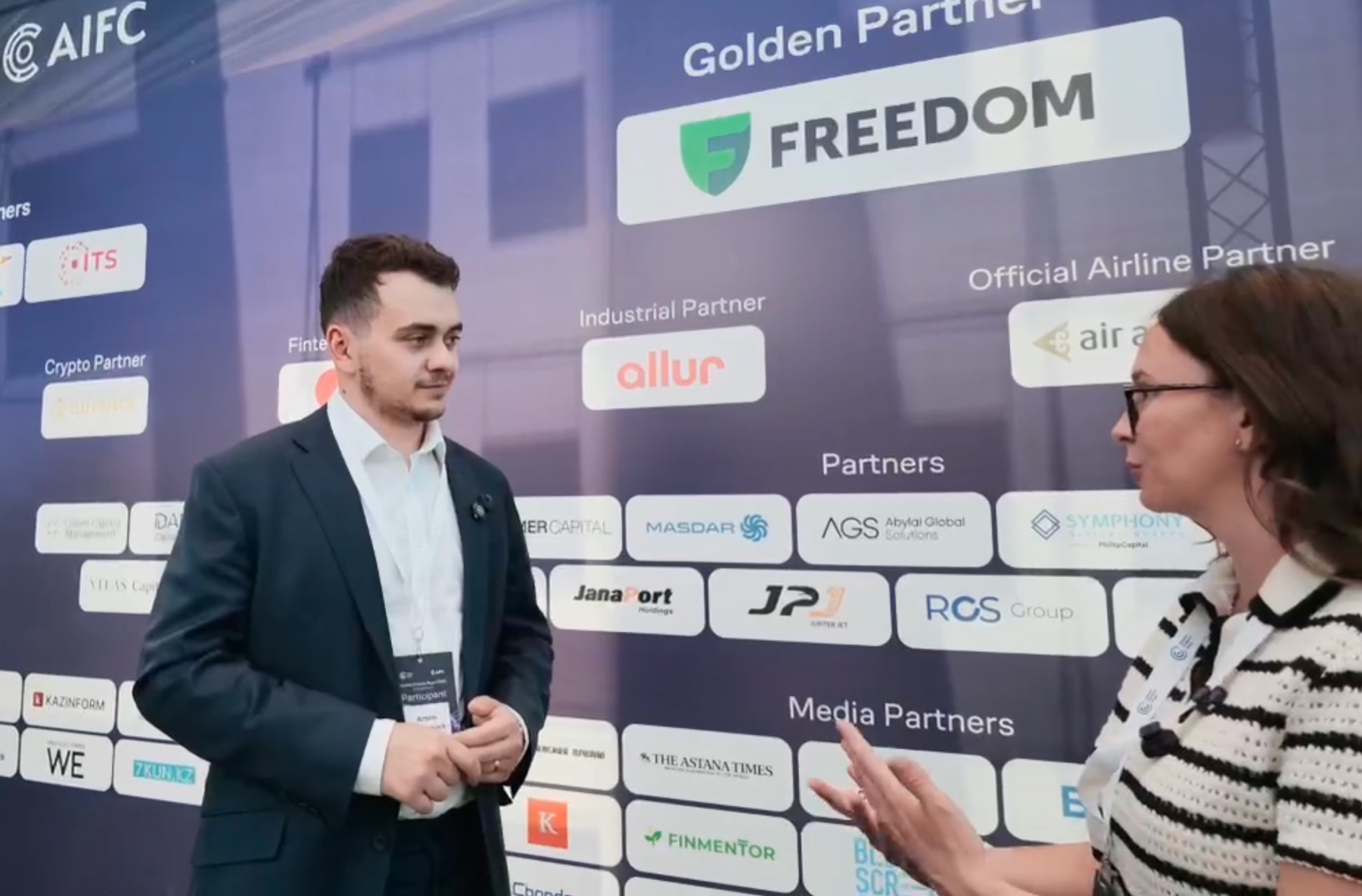 Ο Artem Stopnevich, CEO του The Vault, σε συνέντευξη στο Astana Finance Days